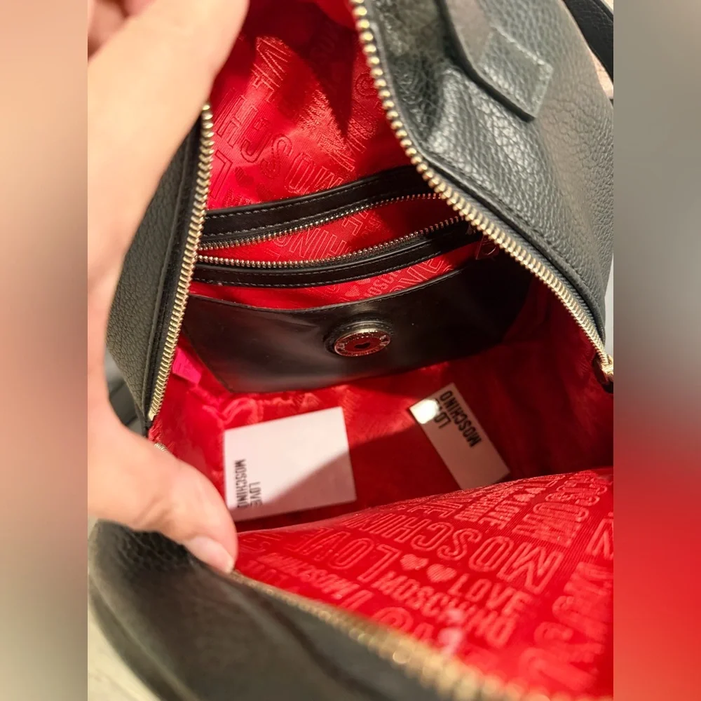 Love Moschino backpack and Eyeshadow Palette